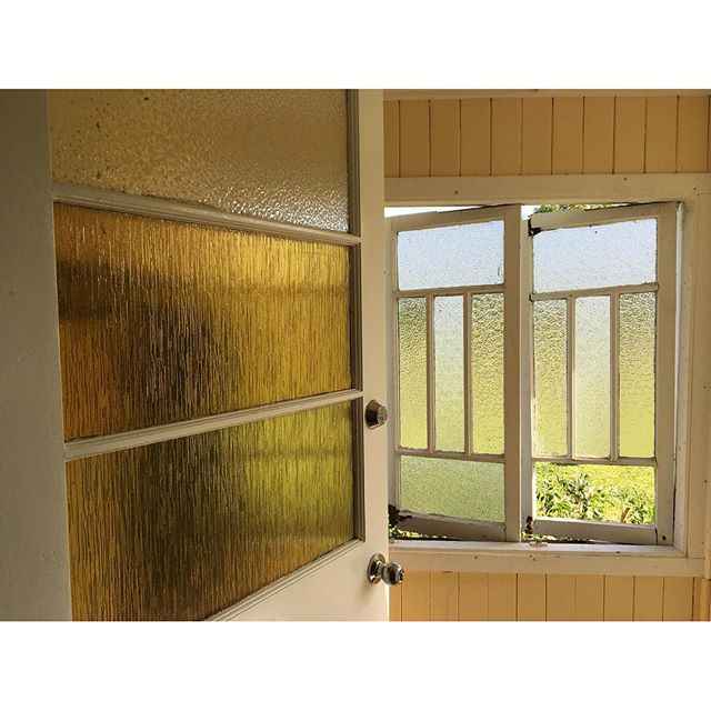 Glass, light and paint. Traditional but adhoc farmhouse basics
